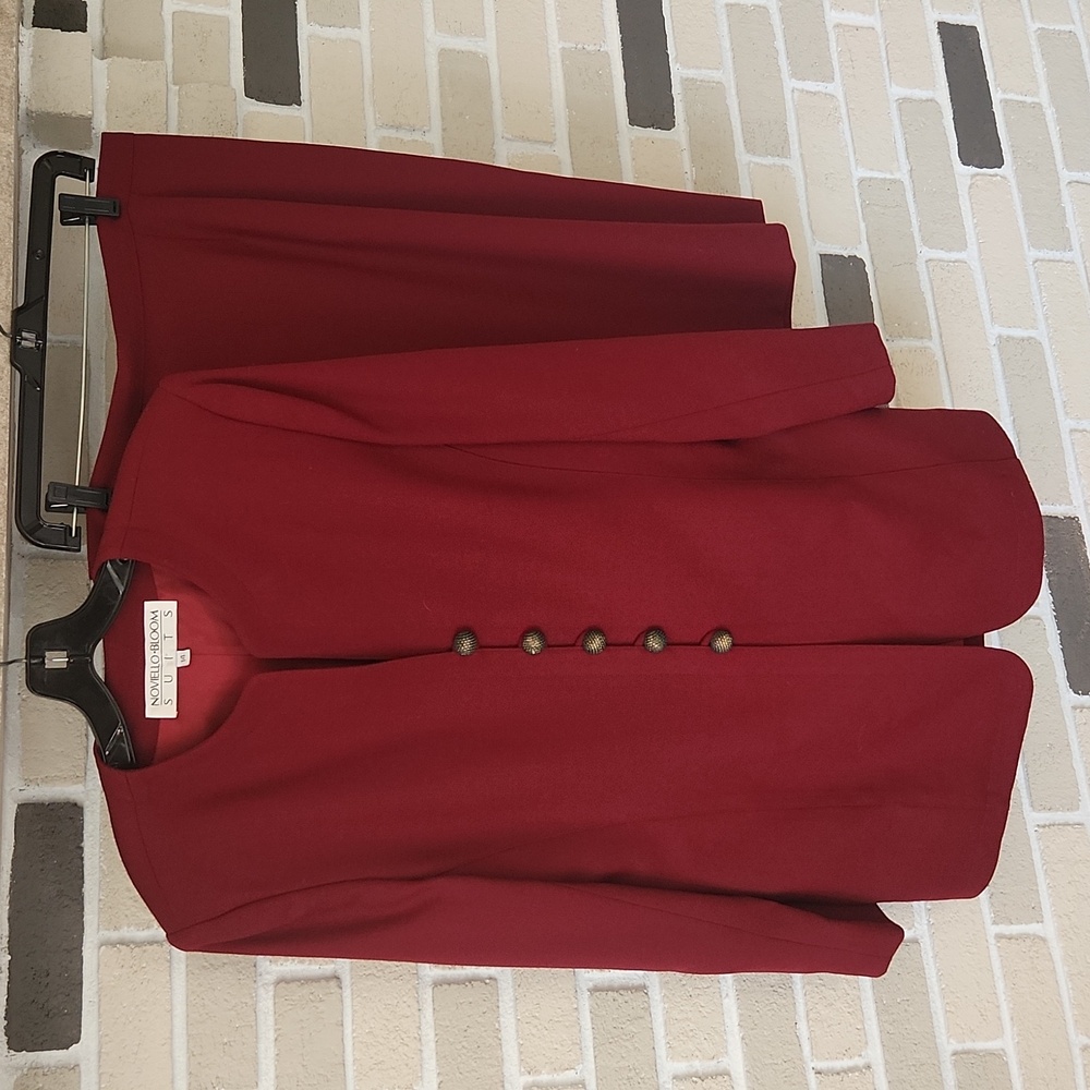 Novello Bloom Wool Suit Skirt Set